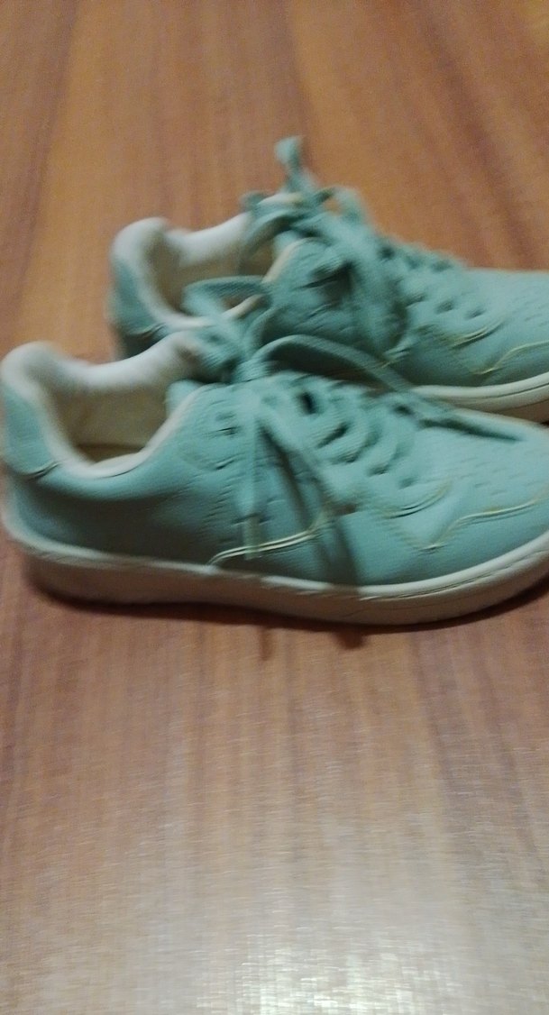 Yeşil Bağcıklı Kadın Spor Ayakkabı - Görsel 3