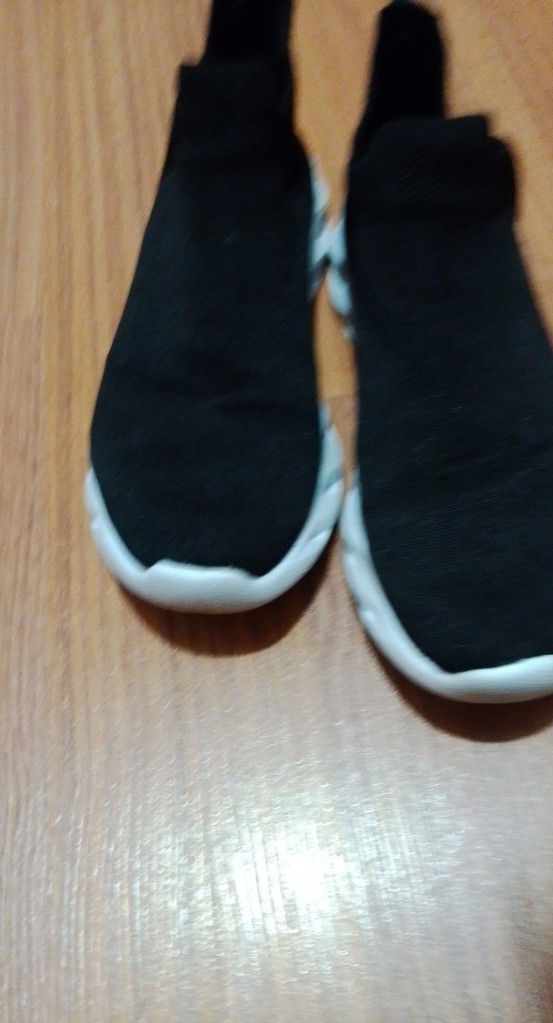 Siyah Elastik Topuklu Kadın Spor Ayakkabı - Görsel 3