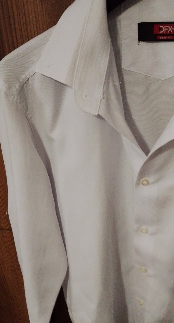 Beyaz Erkek  Gömlek Uzun Kollu - Görsel 3