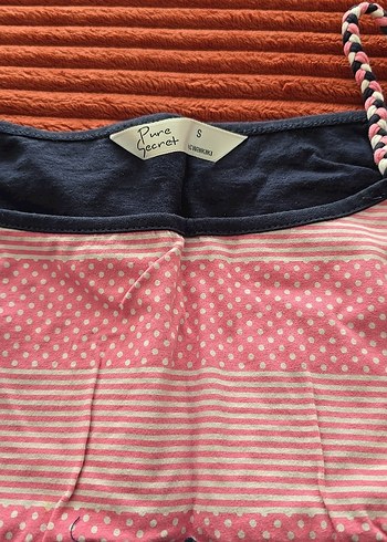 Puantiyeli ve Pembe Detaylı Uzun gecelik - Görsel 2