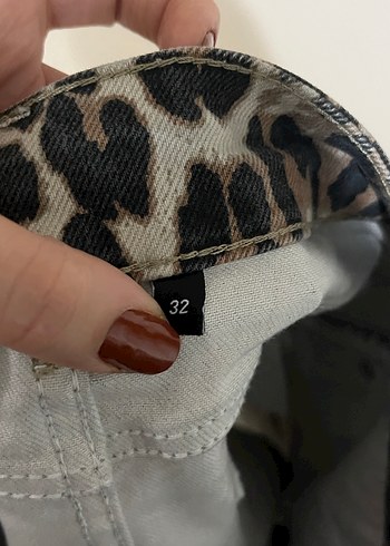 Kadın Kahverengi Leopar Desenli Mini Etek - Görsel 3