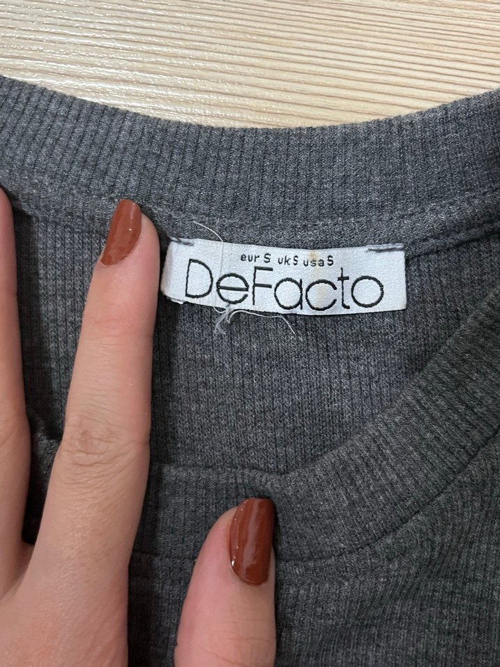 Gri Kısa Kollu Uzun Kadın Elbise - Görsel 2