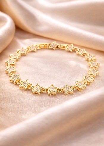 14k Bileklik Kadın Gold - Görsel 3