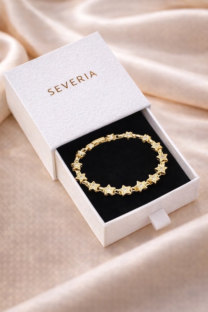 14k Bileklik Kadın Gold - Görsel 2