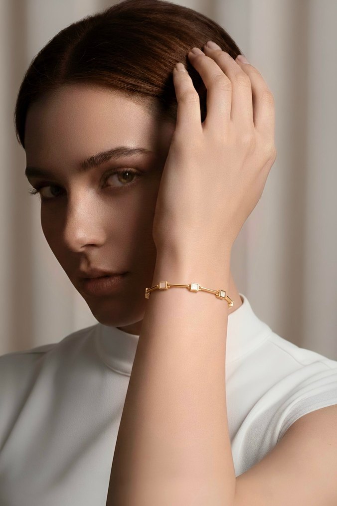 14k Kadın Bileklik Gold - Görsel 5