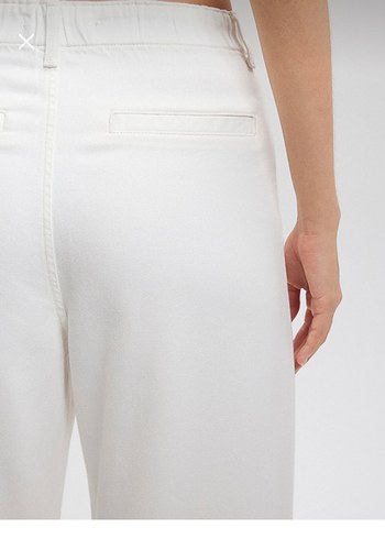 Kadın Beyaz Regular Fit Pantolon 25/30 - Görsel 8