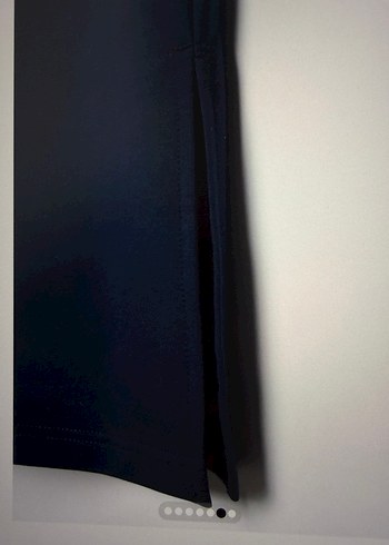 Uzun Lacivert Kapüşonlu Tunik - Görsel 2