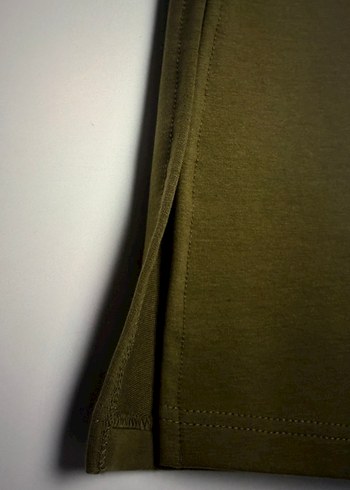 Kadın Haki Uzun Kapüşonlu Tunik - Görsel 2