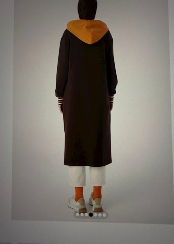 Acı kahve Turuncu Uzun Triko Tunik - Görsel 3