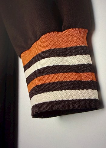 Acı kahve Turuncu Uzun Triko Tunik - Görsel 2