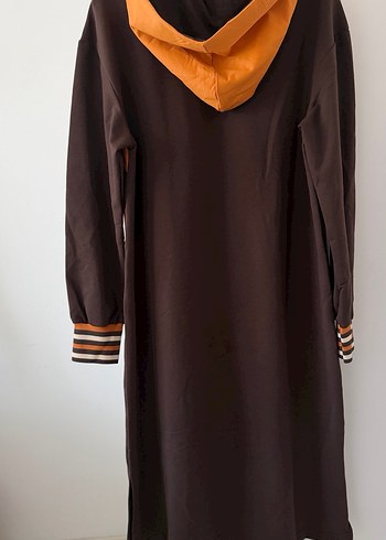 Acı kahve Turuncu Uzun Triko Tunik - Görsel 7