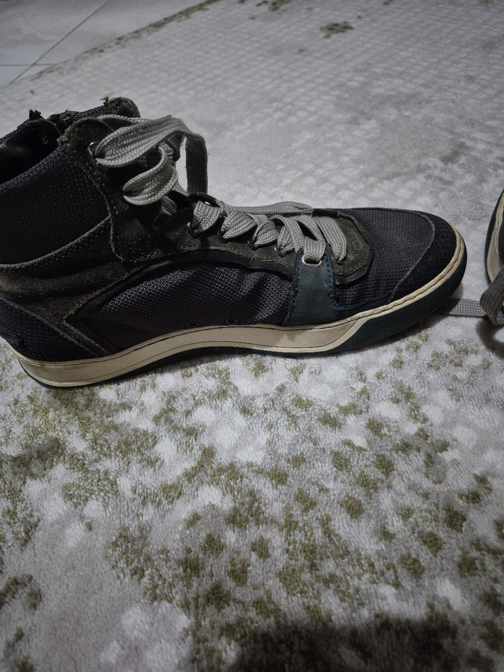 LANVIN MARKA Gri Erkek Spor Ayakkabı Bağı - Görsel 4