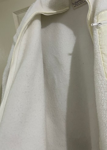 Kürklü Beyaz Kadın Polar Ceket - Görsel 4