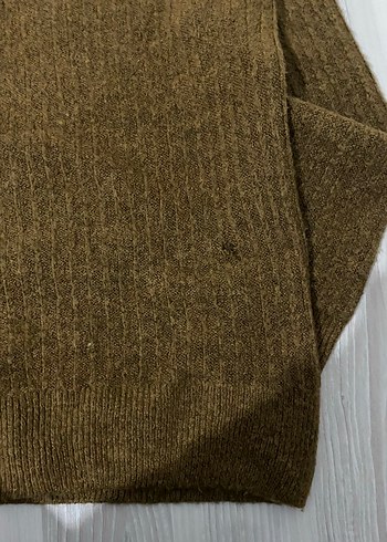 V Yaka Örgü Kadın Kazak - Görsel 2