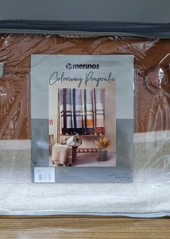 Merinos Tek Kişilik Ponponlu Battaniye - Görsel 2