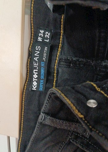 Siyah Erkek Kot Pantolon - Görsel 4