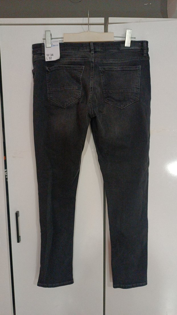 Siyah Erkek Kot Pantolon - Görsel 2