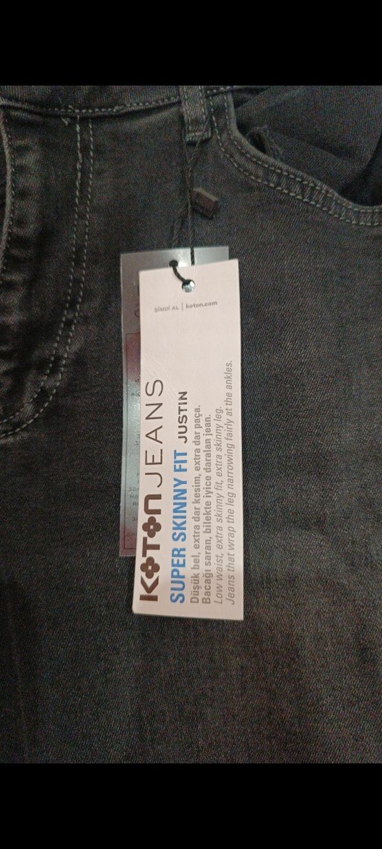 Siyah Erkek Kot Pantolon - Görsel 3