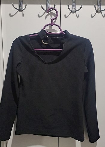 Siyah Gotik tarzda kadın bluz Seti - Görsel 4