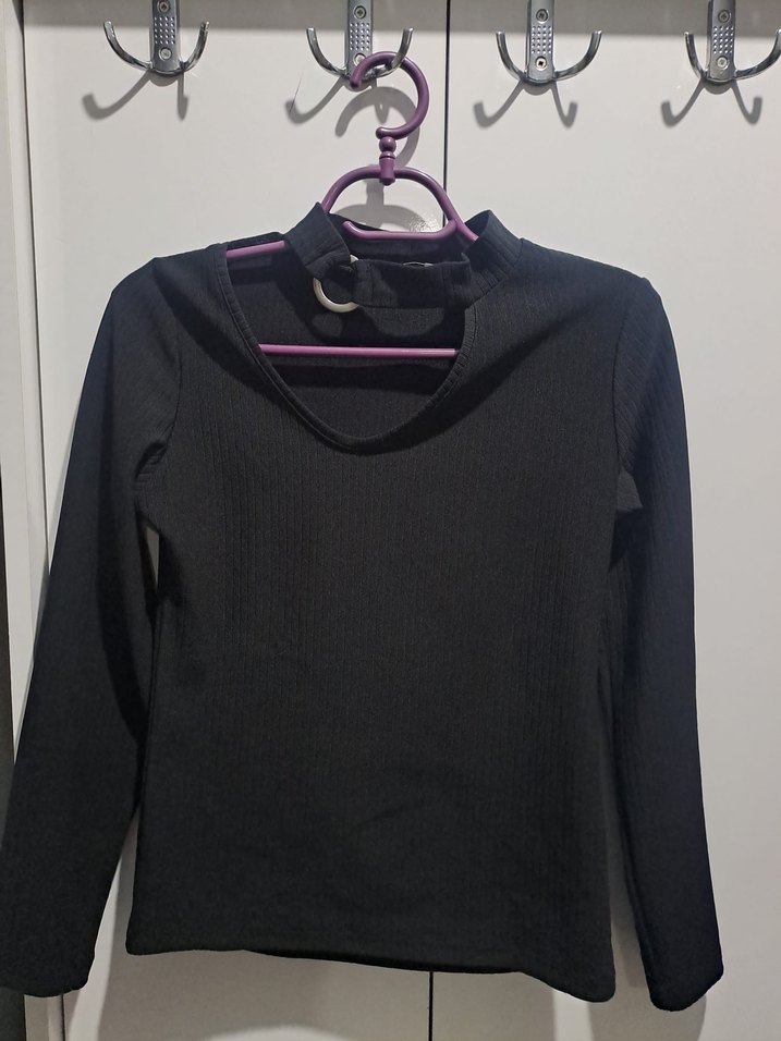 Siyah Gotik  tarzda kadın bluz  Seti - Görsel 4