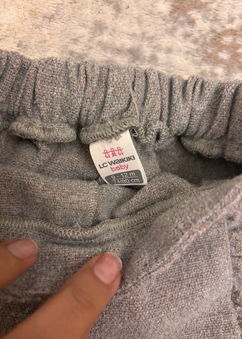 LC Waikiki Kız Çocuk Gri Triko Şort Fırfırlı