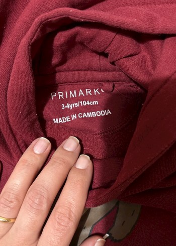 Bordo Kapüşonlu Erkek Çocuk Sweatshirt - Görsel 2