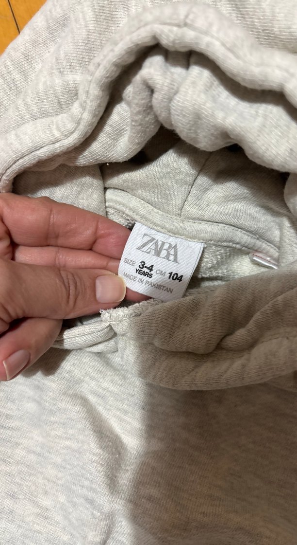 Gri Kapüşonlu Rahat Kesim Kadın Sweatshirt - Görsel 3