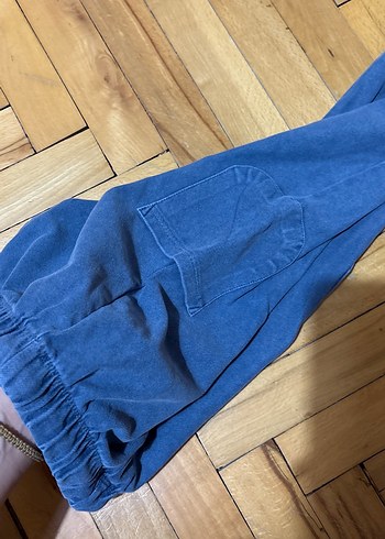 Erkek Çocuk Gri Elastik Bel Rahat Denim Pantolon - Görsel 2
