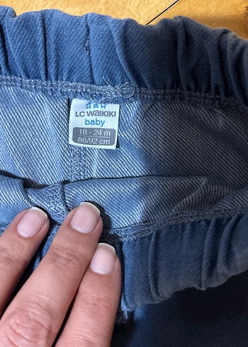Erkek Çocuk Gri Elastik Bel Rahat Denim Pantolon - Görsel 3