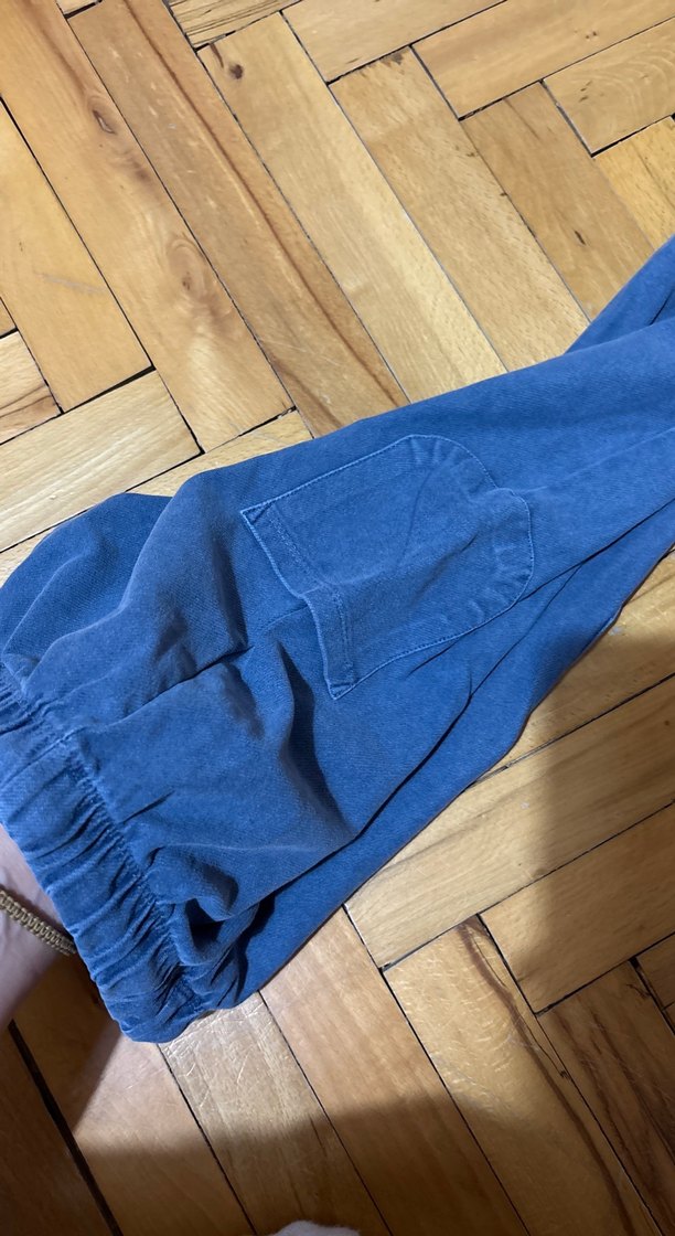 Erkek Çocuk Gri Elastik Bel Rahat Denim Pantolon - Görsel 2