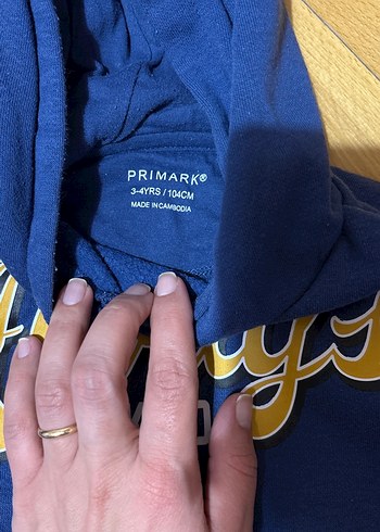 Erkek Çocuk Kapüşonlu Mavi Sweatshirt - Görsel 2