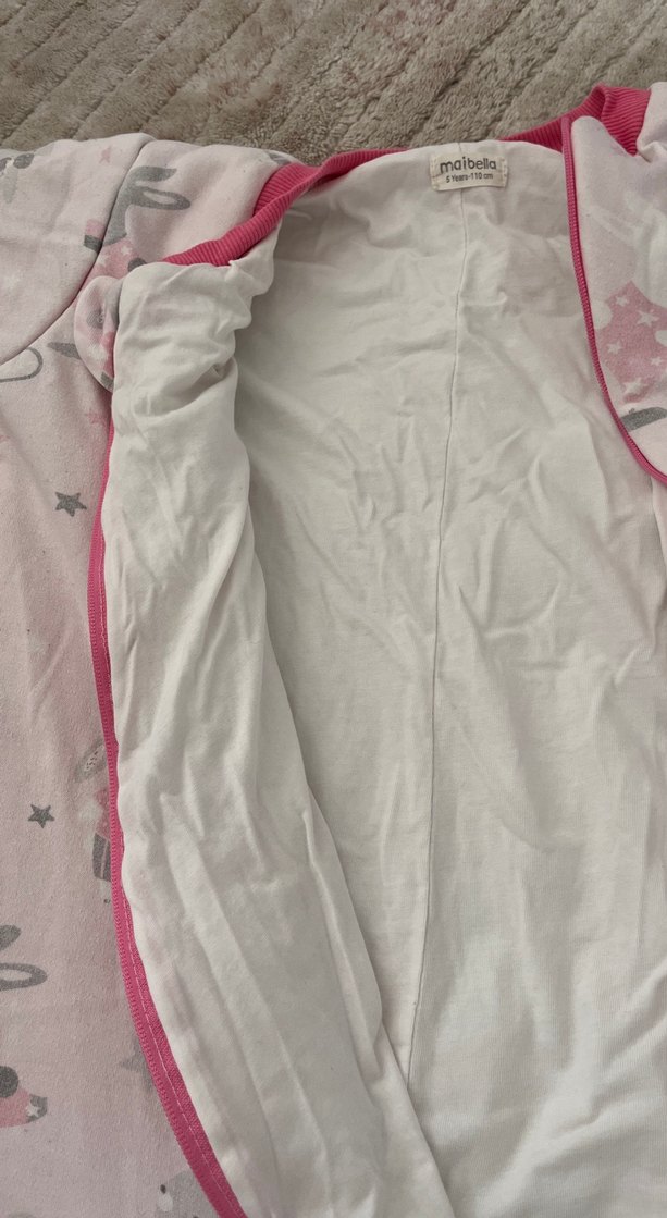 Kız Bebek Pembe Kapüşonlu Peluş Detaylı Tulum - Görsel 2