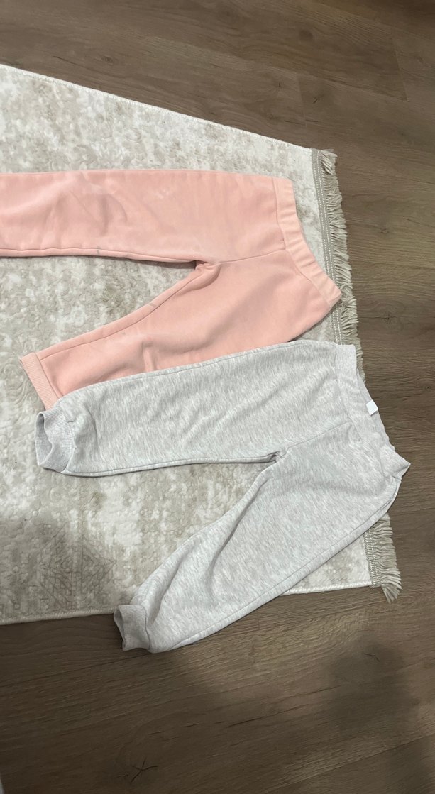 Kız Çocuk Gri Rahat Kesim eşofman - Görsel 2