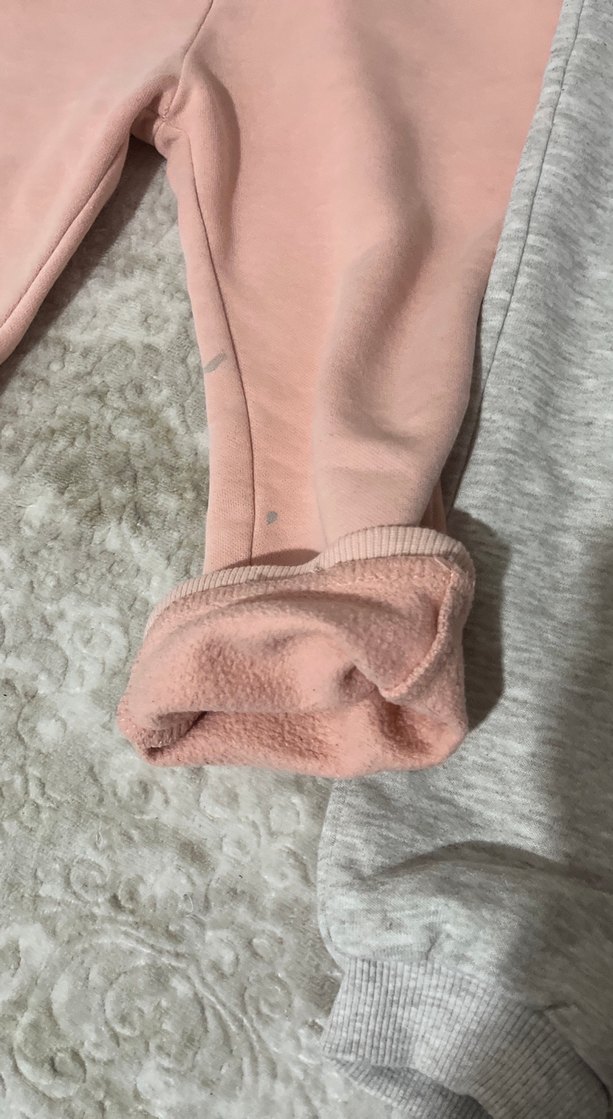 Kız Çocuk Gri Rahat Kesim eşofman - Görsel 5