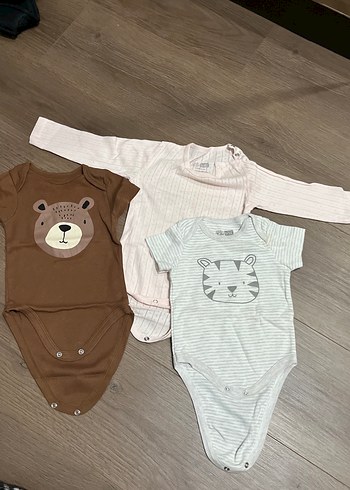 Uzun Kollu Kahverengi Erkek Bebek Body - Görsel 4