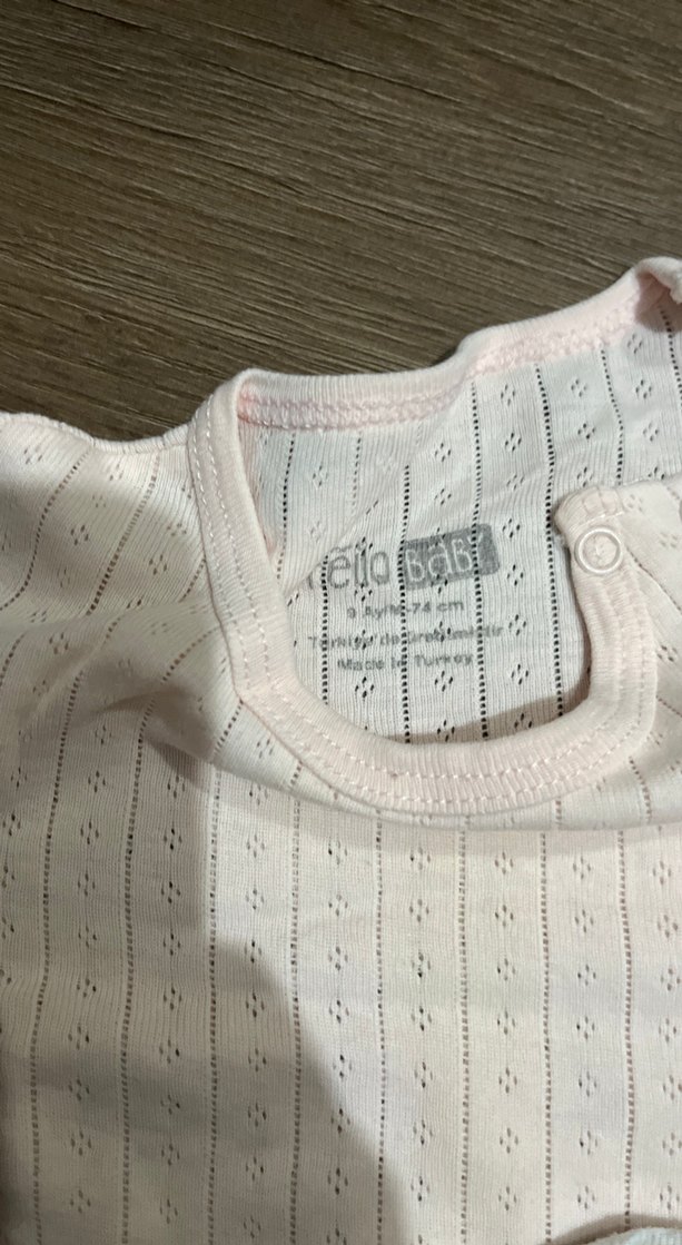 Uzun Kollu Kahverengi Erkek Bebek Body - Görsel 2