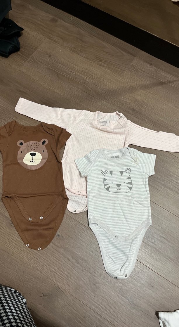 Uzun Kollu Kahverengi Erkek Bebek Body - Görsel 4