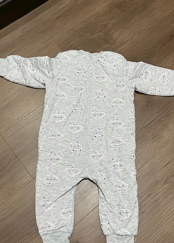 Kız Çocuk Gri Fermuarlı Uyku Tulumu - Görsel 3