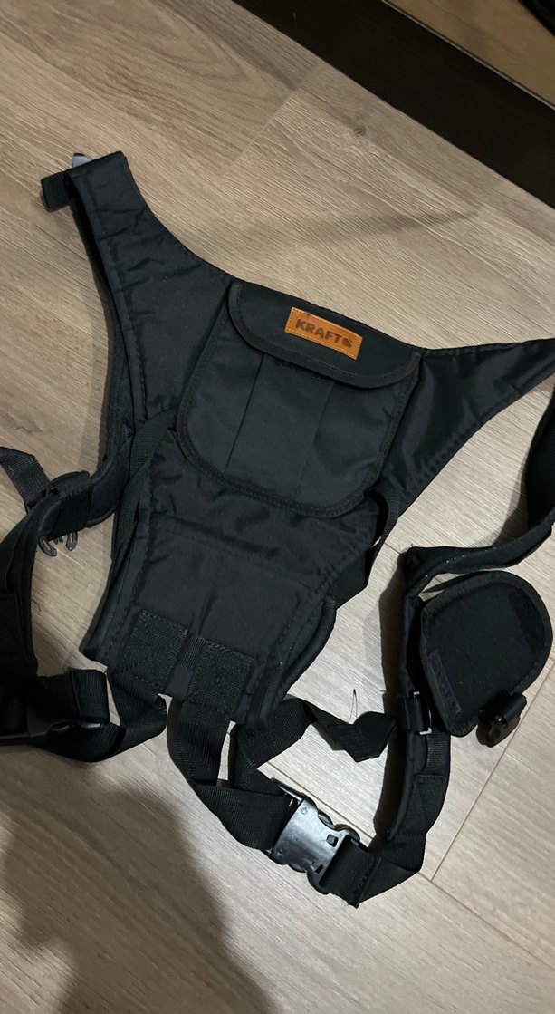 Siyah Yıldız Desenli Bebek Taşıyıcı - Görsel 3