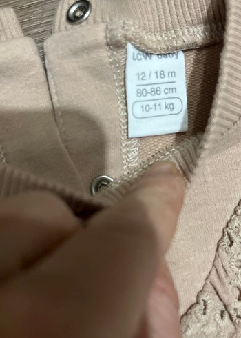 Kız Çocuk Fırfırlı Beyaz Sweatshirt - Görsel 2