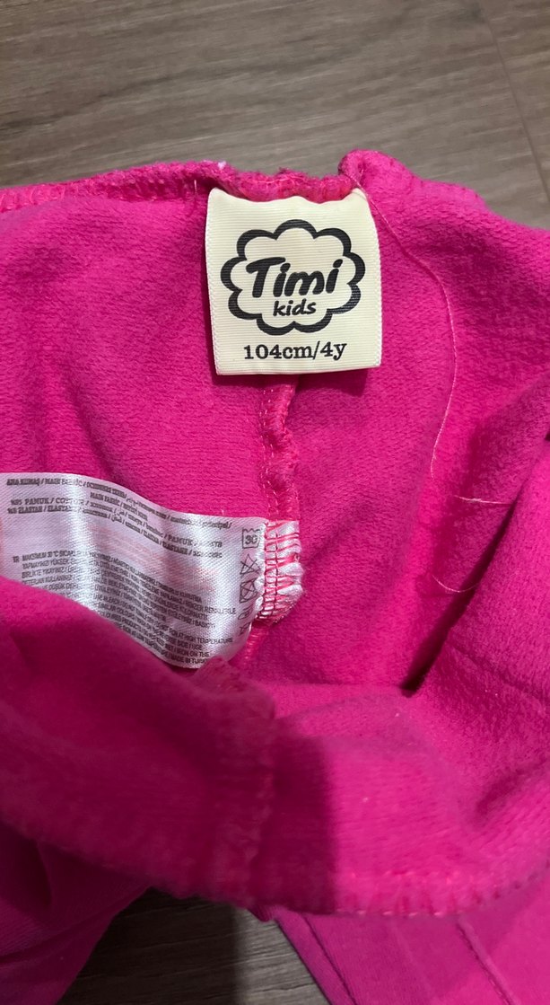 Kız Çocuk Pembe Sıcak Tayt - Görsel 2