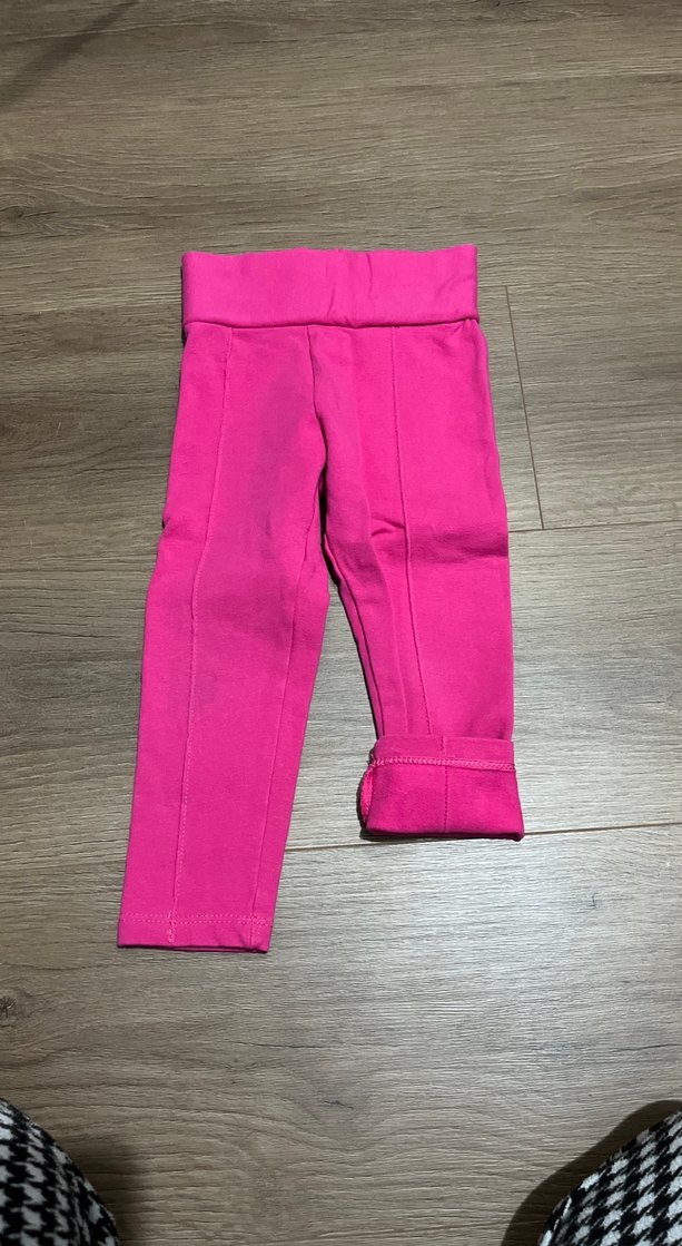 Kız Çocuk Pembe Sıcak Tayt - Görsel 4