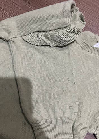 Koyu Mor Uzun Kollu Bebek Kız Takımı - Görsel 6