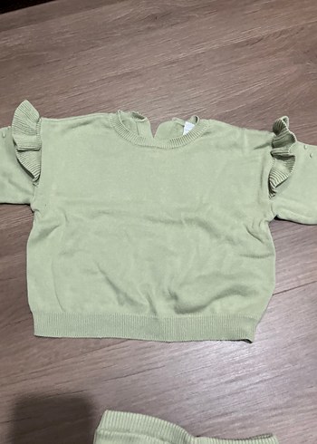 Koyu Mor Uzun Kollu Bebek Kız Takımı - Görsel 5