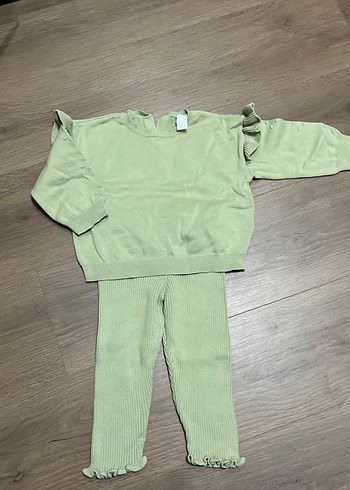 Koyu Mor Uzun Kollu Bebek Kız Takımı - Görsel 8