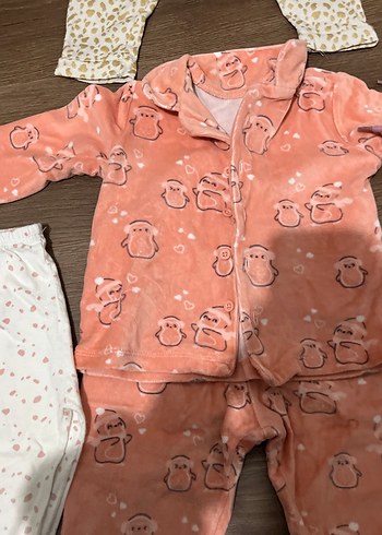 Pembe Dantelli Uzun Kollu Bebek Kıyafet Takımı - Görsel 3