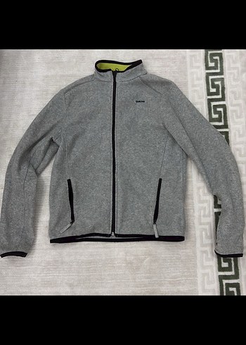 Quechua Gri Fermuarlı Erkek Yarım Polar