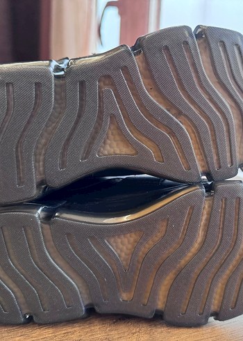 Siyah Erkek Spor Ayakkabı Velcro Bantlı - Görsel 5