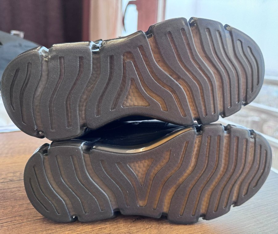 Siyah Erkek Spor Ayakkabı Velcro Bantlı - Görsel 5