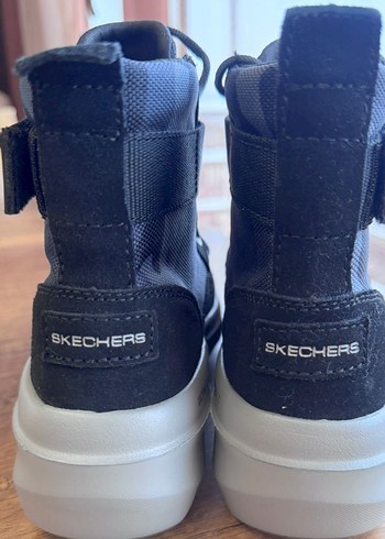 Gri Kamuflaj Desenli Skechers kadin ve kiz Çocuk bot - Görsel 4